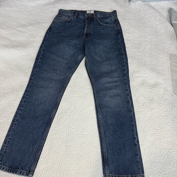 Anine Bing Blue Straight Leg Jeans size 27 - Picture 16 of 16